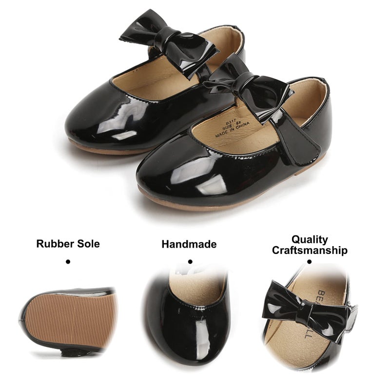Felix & Flora Girls' Shoes Girl's Ballerina Flat Shoes Mary Jane Dress Shoes (Little/Toddler Girls Shoes/Big Kids) - Image 4